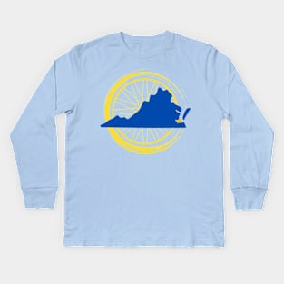 Sun Wheelers "Virginia" Logo Kids Long Sleeve T-Shirt